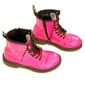 Dr. Martens Pink Boots Girls Sz 1